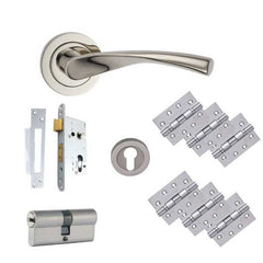 Door Handle Set 12 with Lock Set