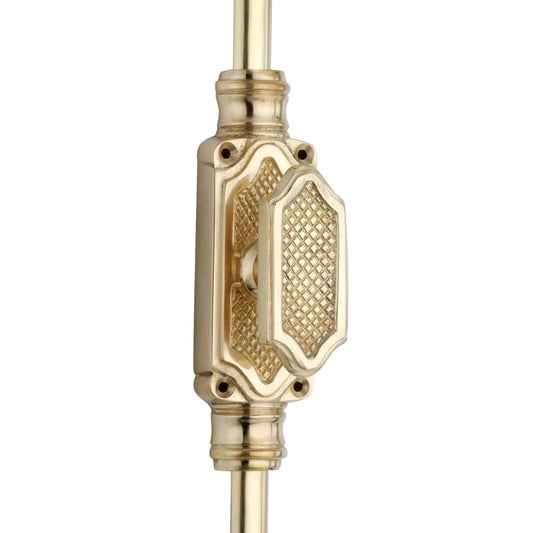 Lattice Door Brass Espagnolette Bolt - Upto 9 feet Doors