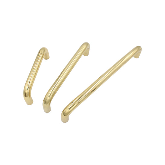 D Bend Door Pull Handle Bolt-through (Contract Range) - 150x52mm