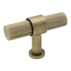 Knurled Linear T Cabinet Handle