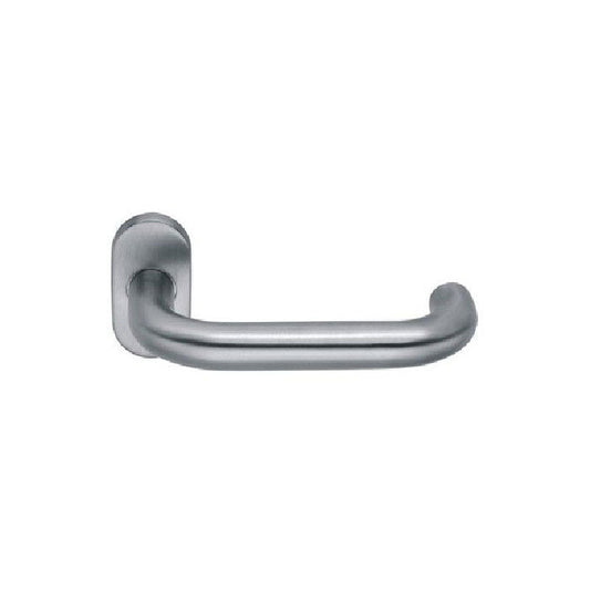 Tubular Lever on Rose -140 x 19 x 63 - Narrow Rose 33mm