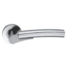 Solid Stainless Steel Lever -133 x 54 - Rose 52 x 8 mm