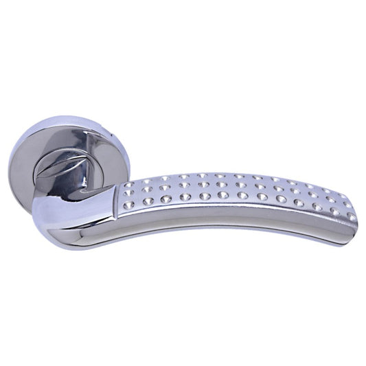 Solid Stainless Steel Lever -130 x 65 - Rose 52 x 8 mm