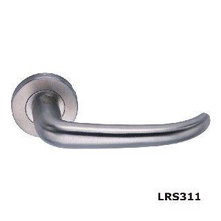 Stainless Steel Lever -130 x 67 - Rose 52 x 8mm