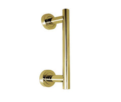 Door Pull Handle on Rose - 229mm