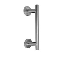 Door Pull Handle on Rose - 229mm