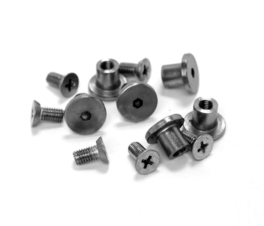 Satin Matte Black 6 Bolts, Nuts 13MM