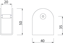 U Bracket (20MM Board)