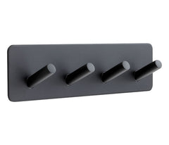 4 Coat Hooks Adhesive Plate