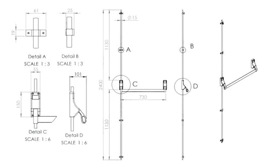 Pushbar Panic Bolt