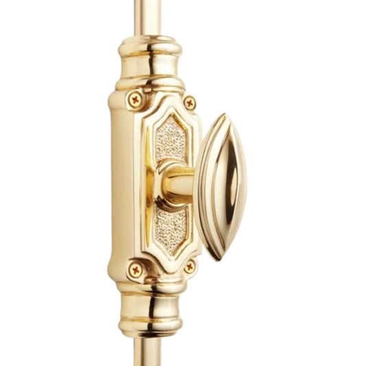 Bartle Door Brass Espagnolette Bolt Polished Brass Lacquered Upto 9 feet Doors & Windows