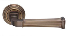 Lever on Rose - Premium Range - Morella Series - Traditionally Finished Matt Bronze -130mm X 52mm