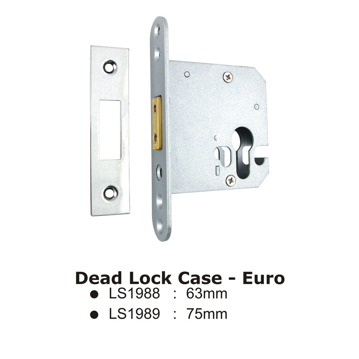 Euro Profile Deadlock Case - 75mm - Stainless Steel