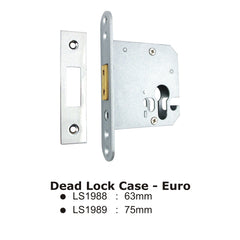 Euro Profile Deadlock Case - 75mm - Stainless Steel